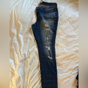 Torrid boyfriend stretch stressed jeans